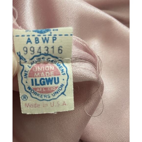 Vintage Boho Pink Lace Two Piece Dress Set Victorian Revival Prairie Style Sz 8 - Picture 14 of 16